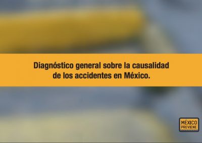 DIAGNÓSTICO GENERAL SOBRE LA CAUSALIDAD DE LOS ACCIDENTES EN MÉXICO.